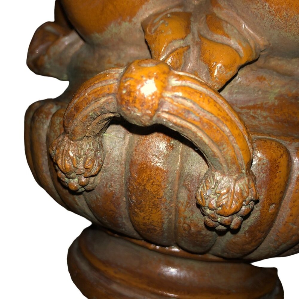 Vintage Italian Fruit Urn Resin Apple Topiary Decor Used - Picture 11 of 16